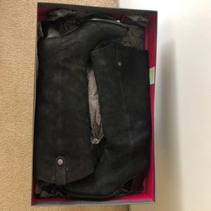 Vince Camuto “Kolton” Black Matte Silk Wide Calf